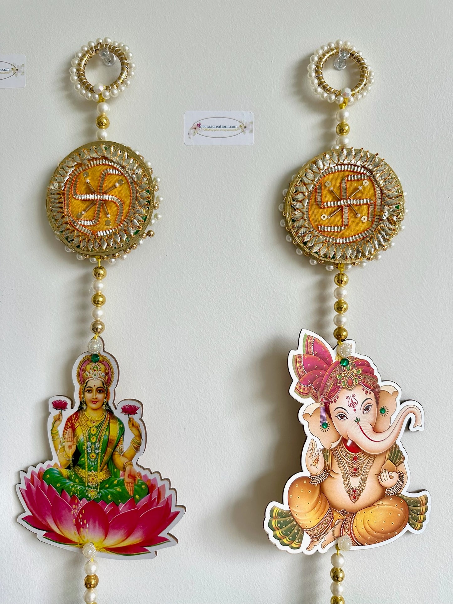 Shubh Labh Lakshmi Ganesh Swastik Hanging set