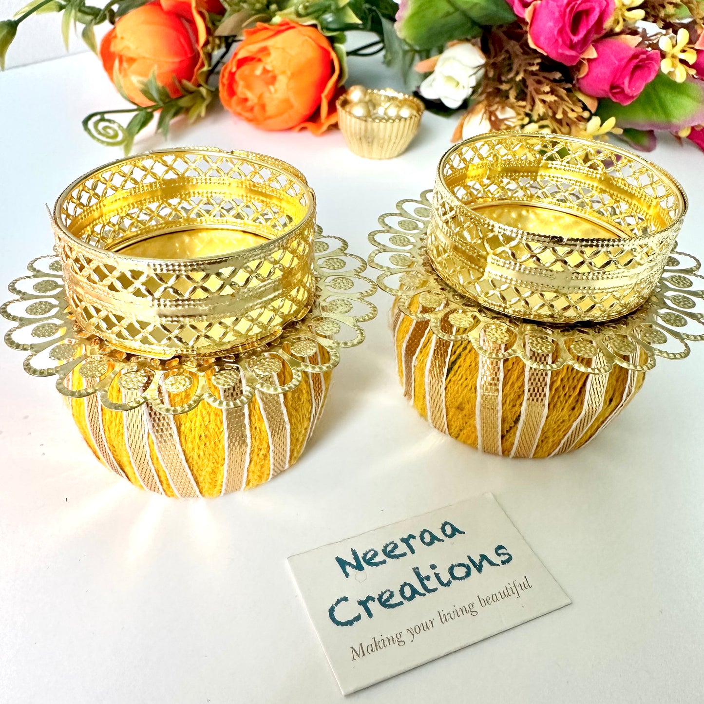 Kalash Style Diyas - Set of 2