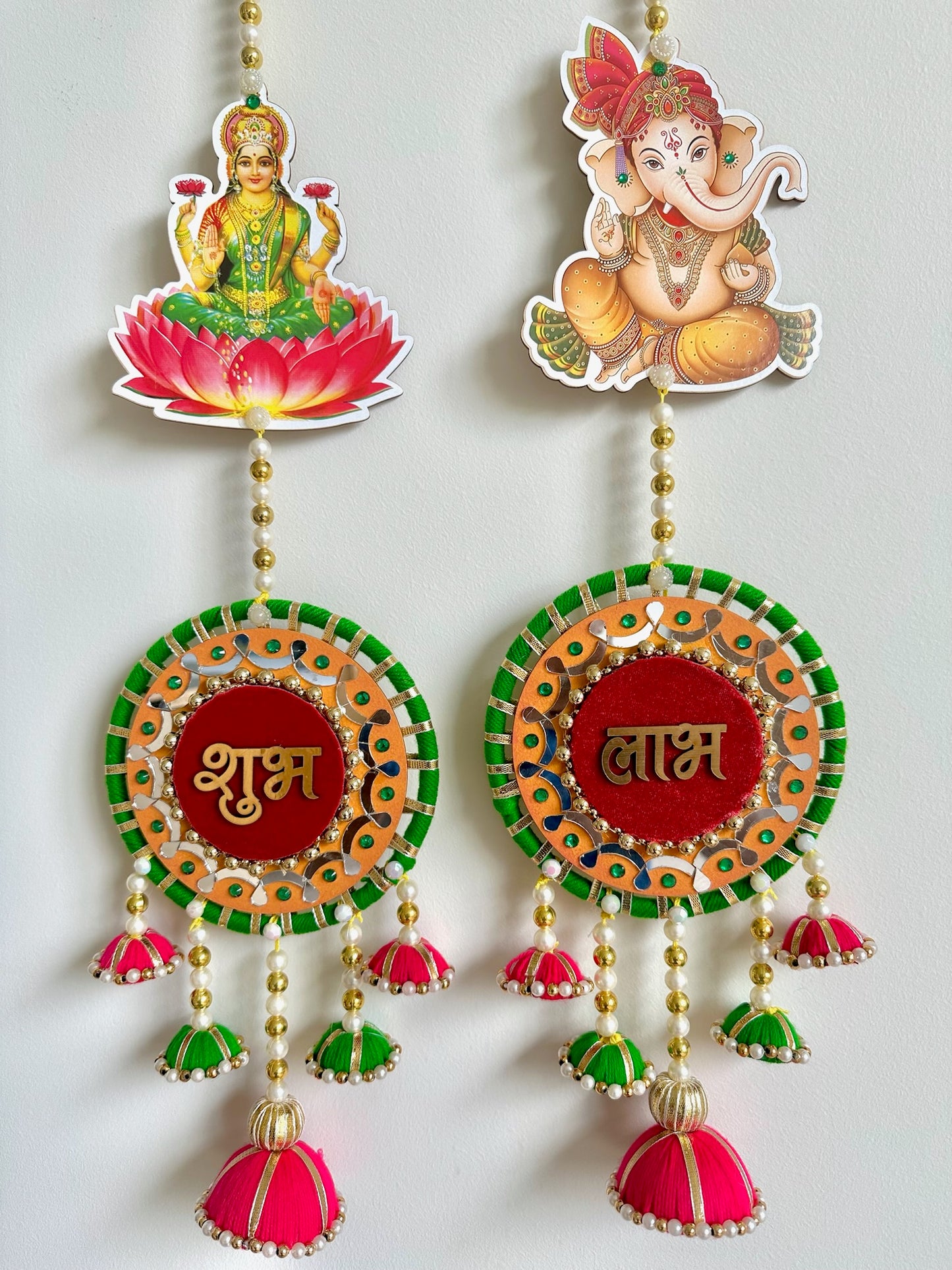 Shubh Labh Lakshmi Ganesh Swastik Hanging set