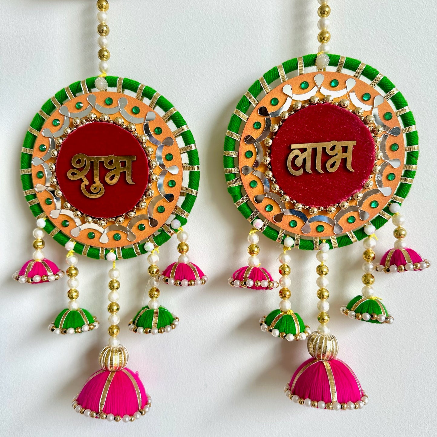 Shubh Labh Lakshmi Ganesh Swastik Hanging set