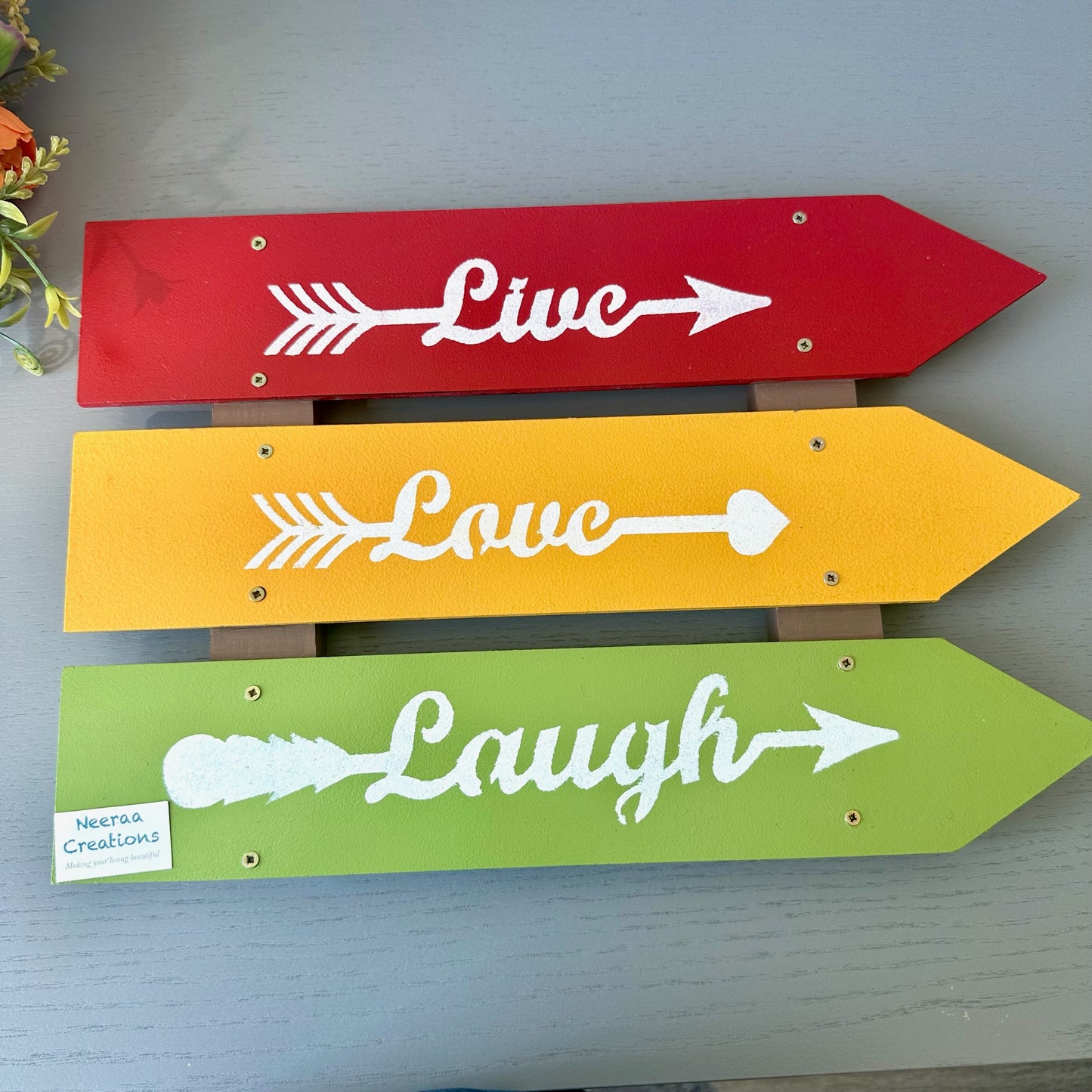 Live Love Laugh Wall Decor