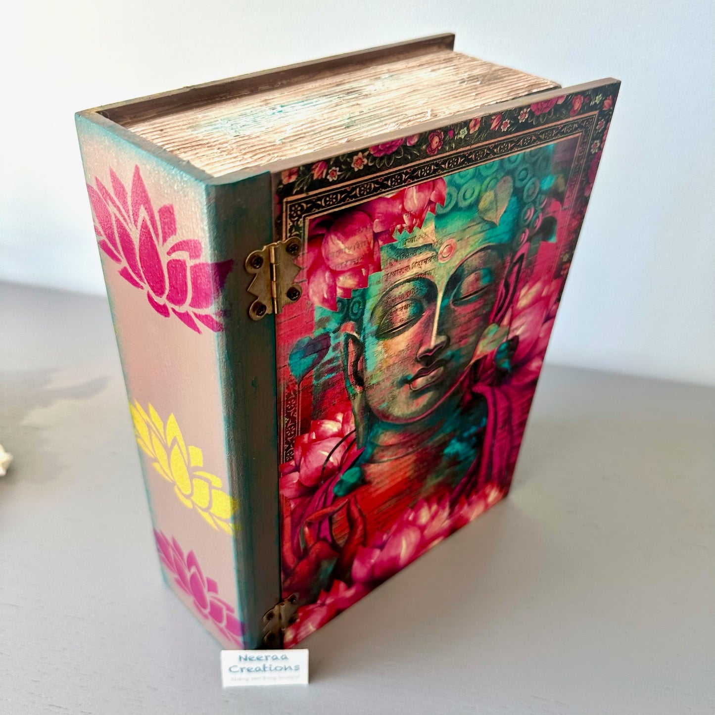 Buddha and book design box