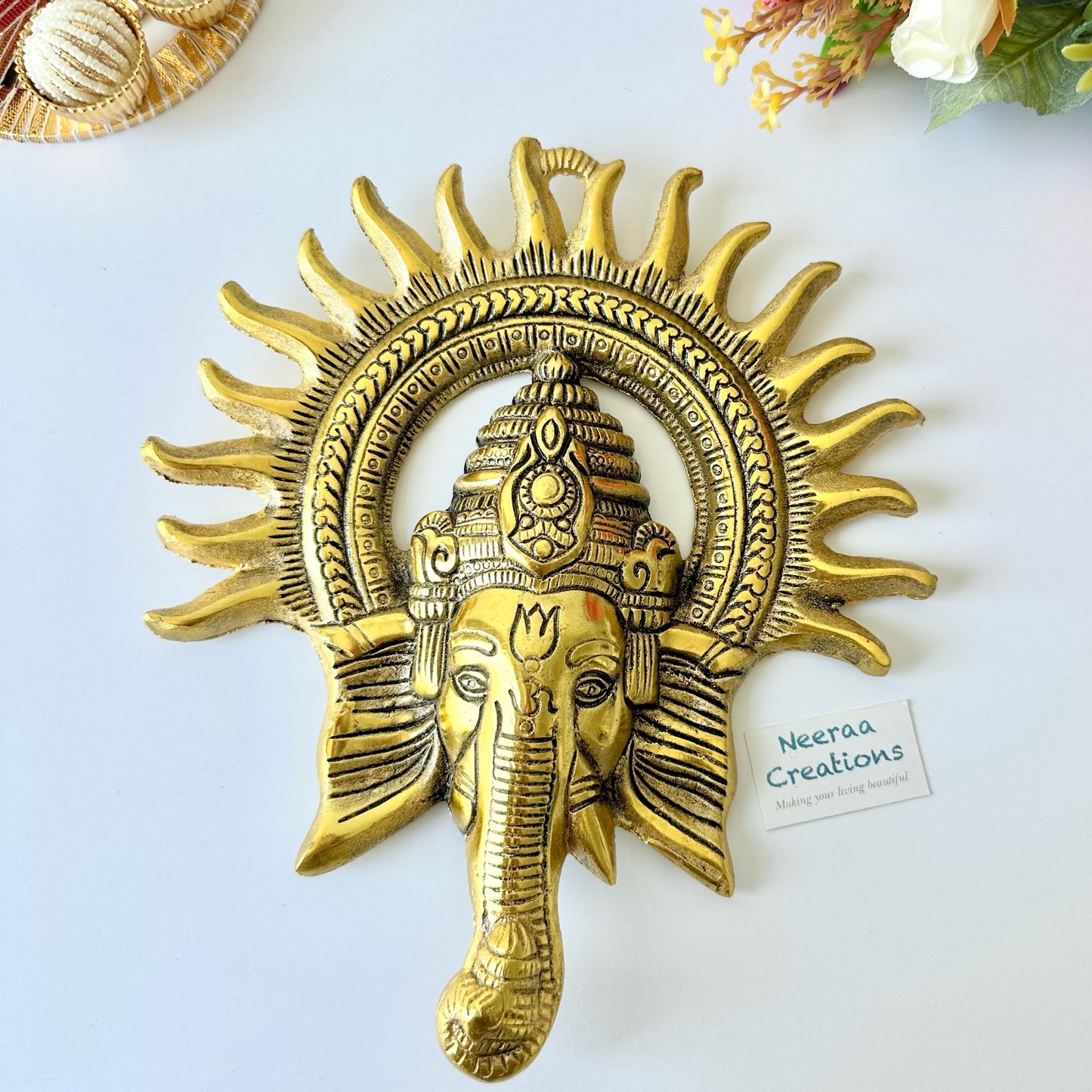 Lord Ganesha Face Wall Decor