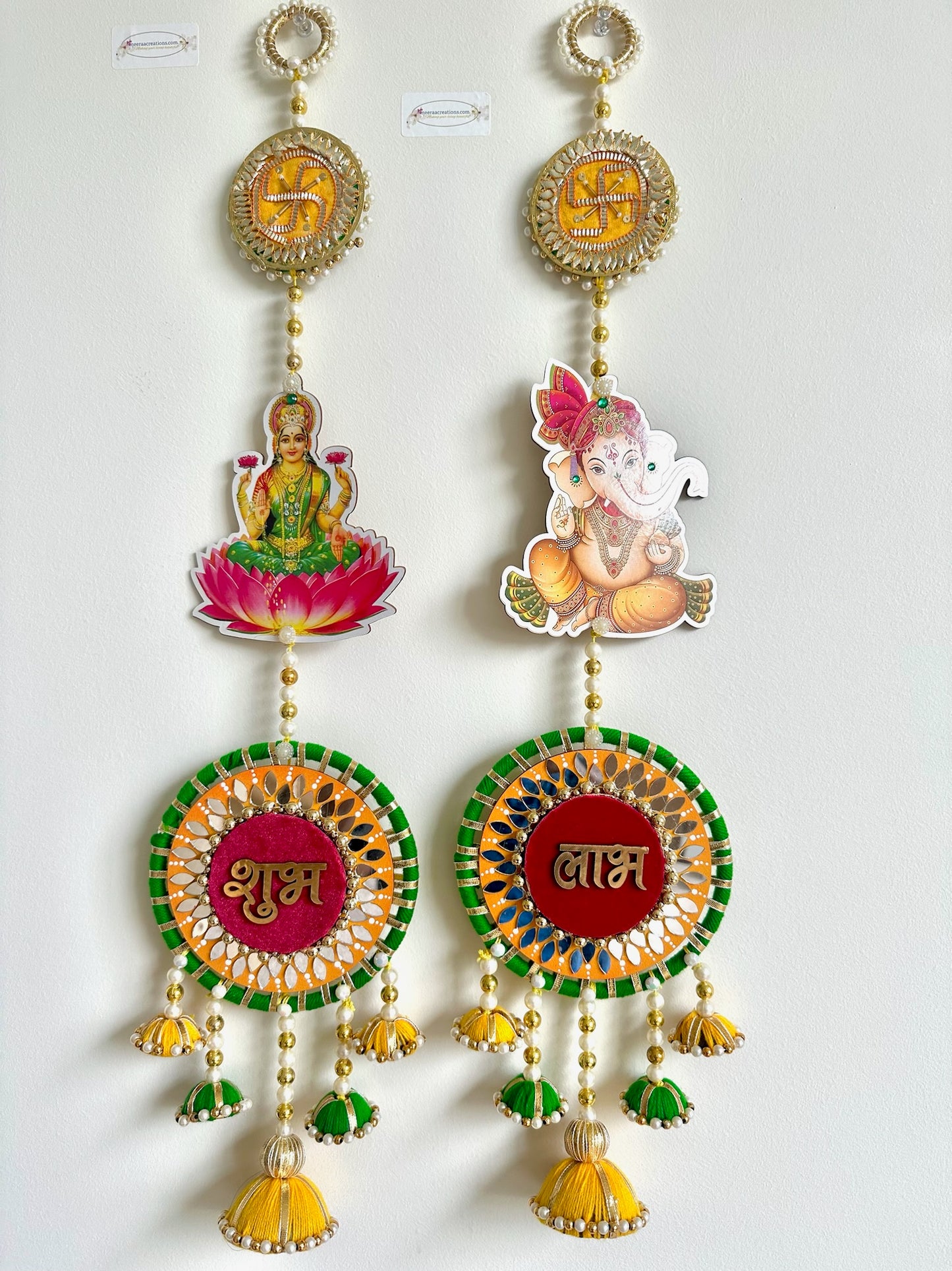 Shubh Labh Lakshmi Ganesh Swastik Hanging set