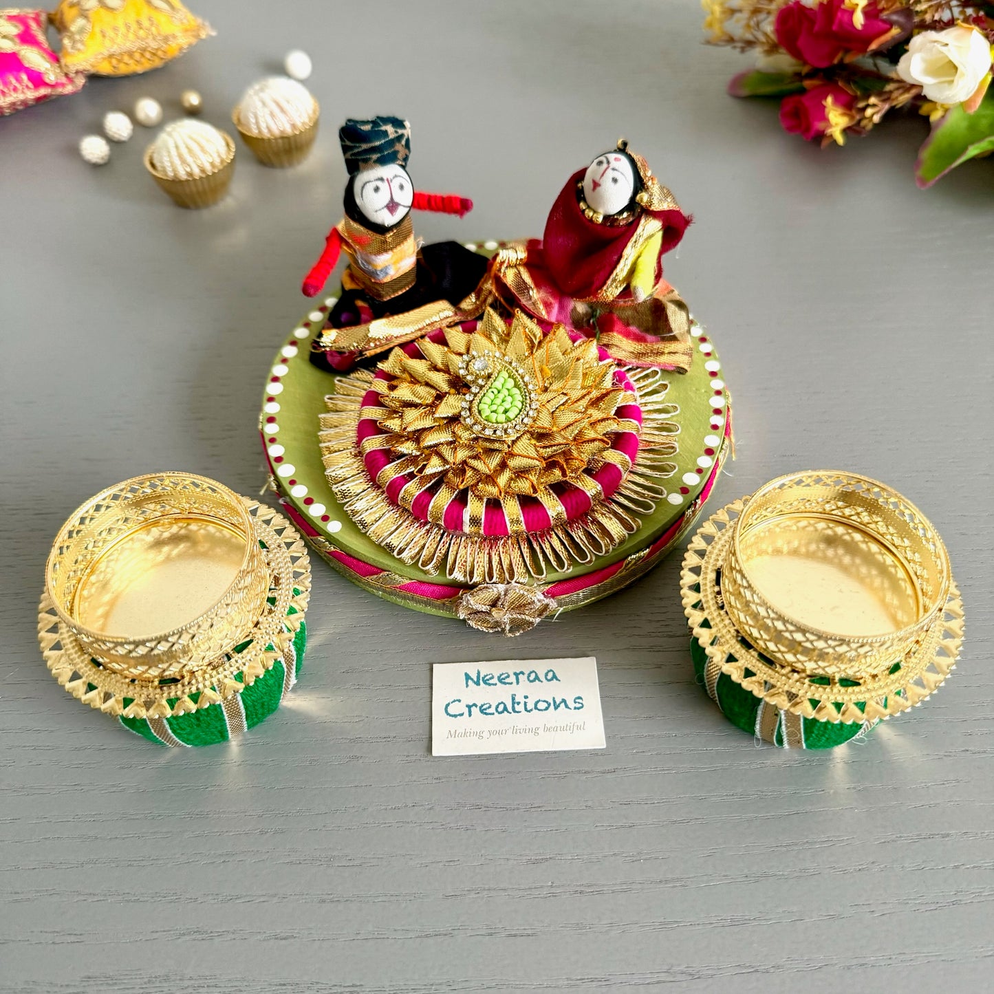 Puppet couple Festival decor set