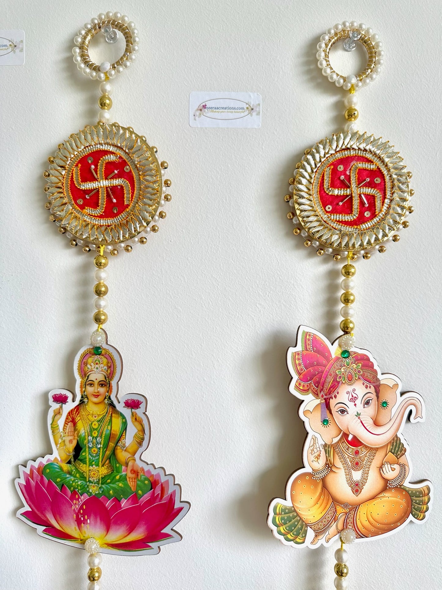 Shubh Labh Lakshmi Ganesh Swastik Hanging set