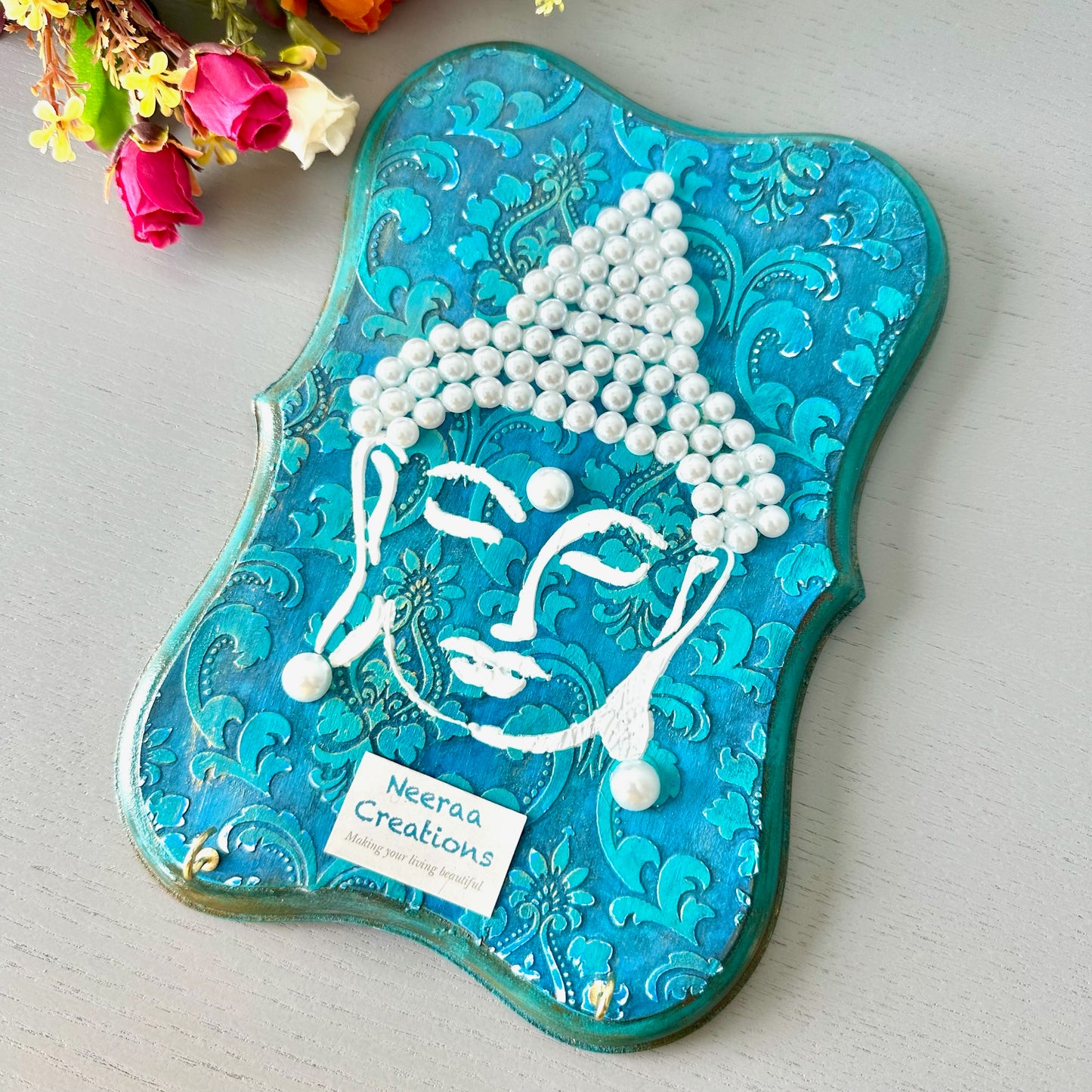 Buddha Wall Decor with Keys holder