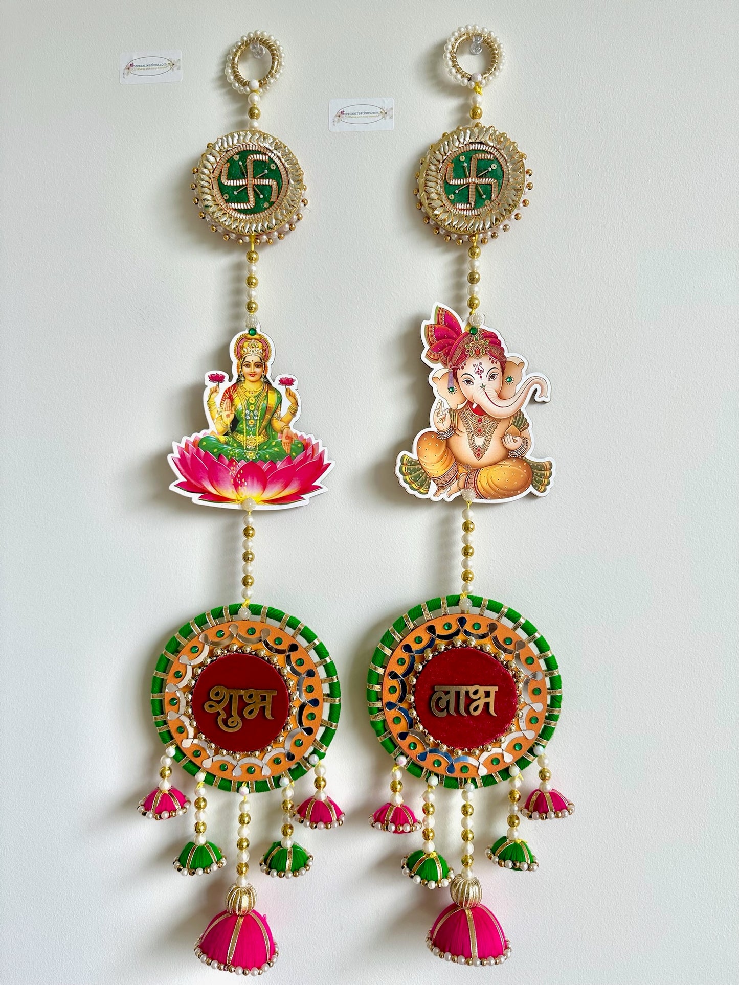 Shubh Labh Lakshmi Ganesh Swastik Hanging set