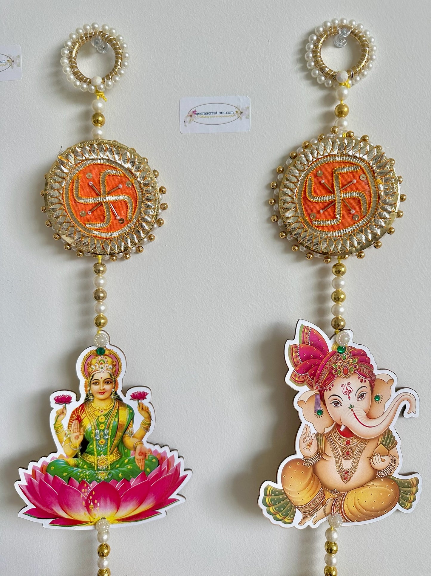 Shubh Labh Lakshmi Ganesh Swastik Hanging set