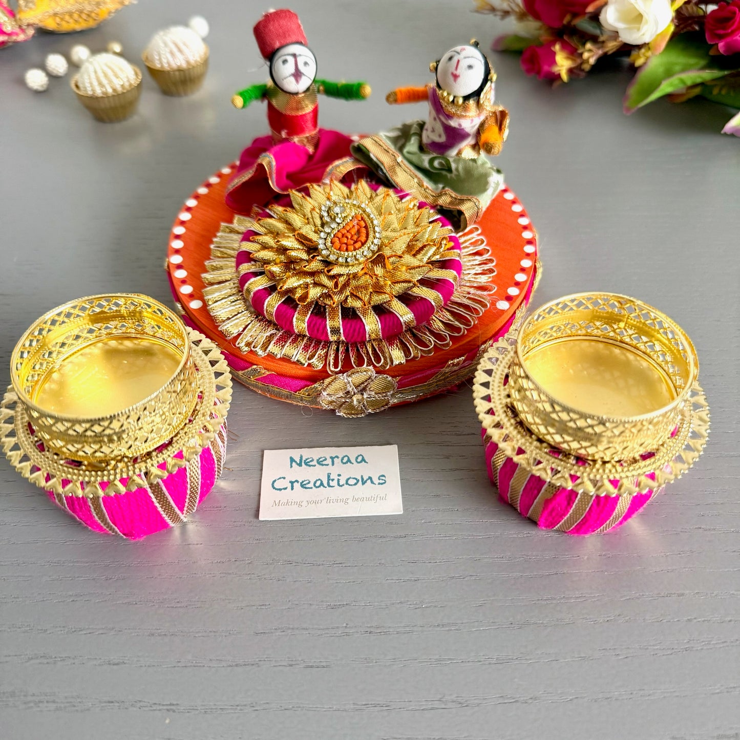 Puppet couple Festival decor set