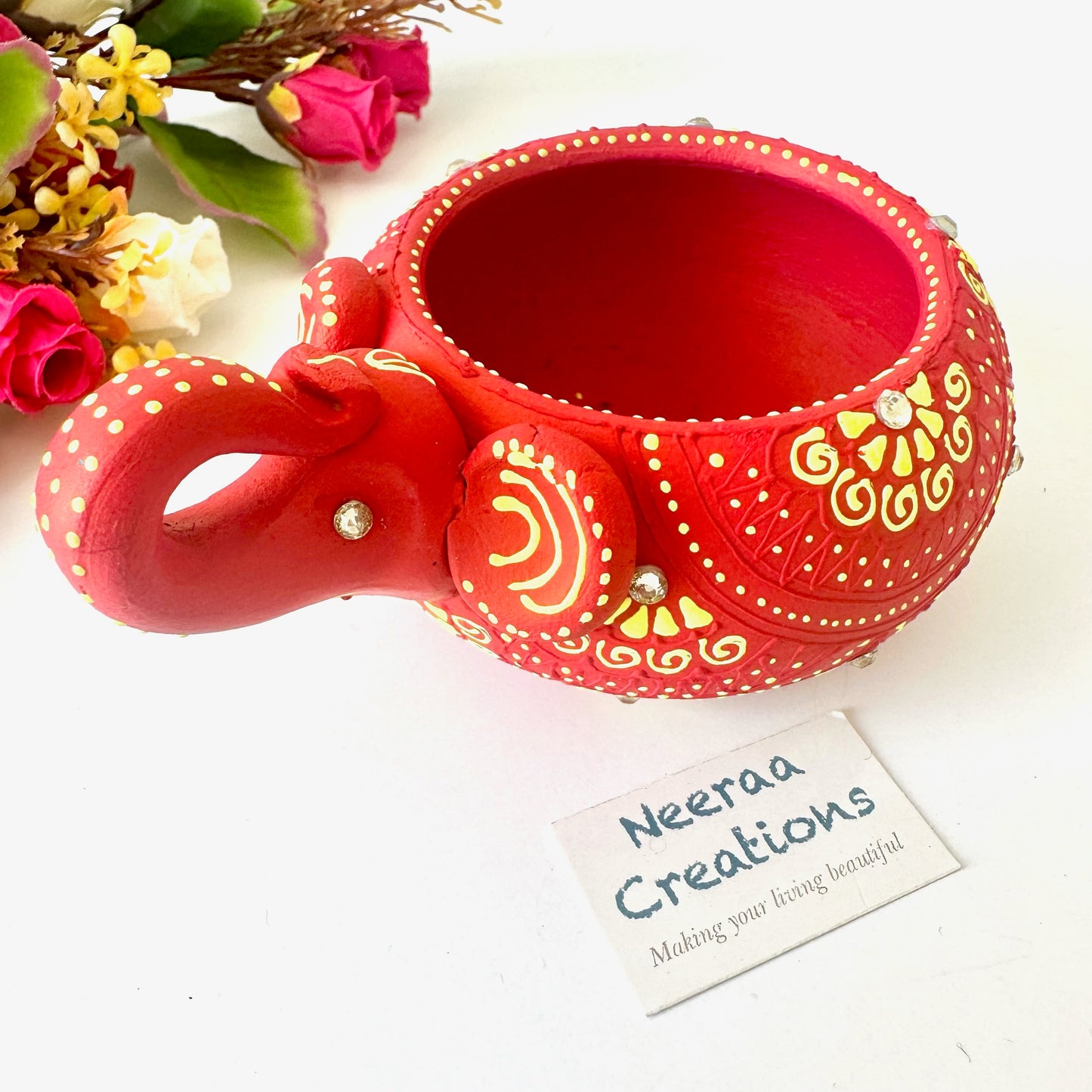 Hand painted Decorative Tea-light holder