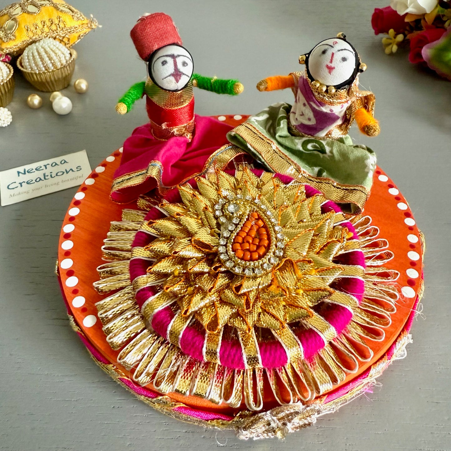 Puppet couple Festival decor set