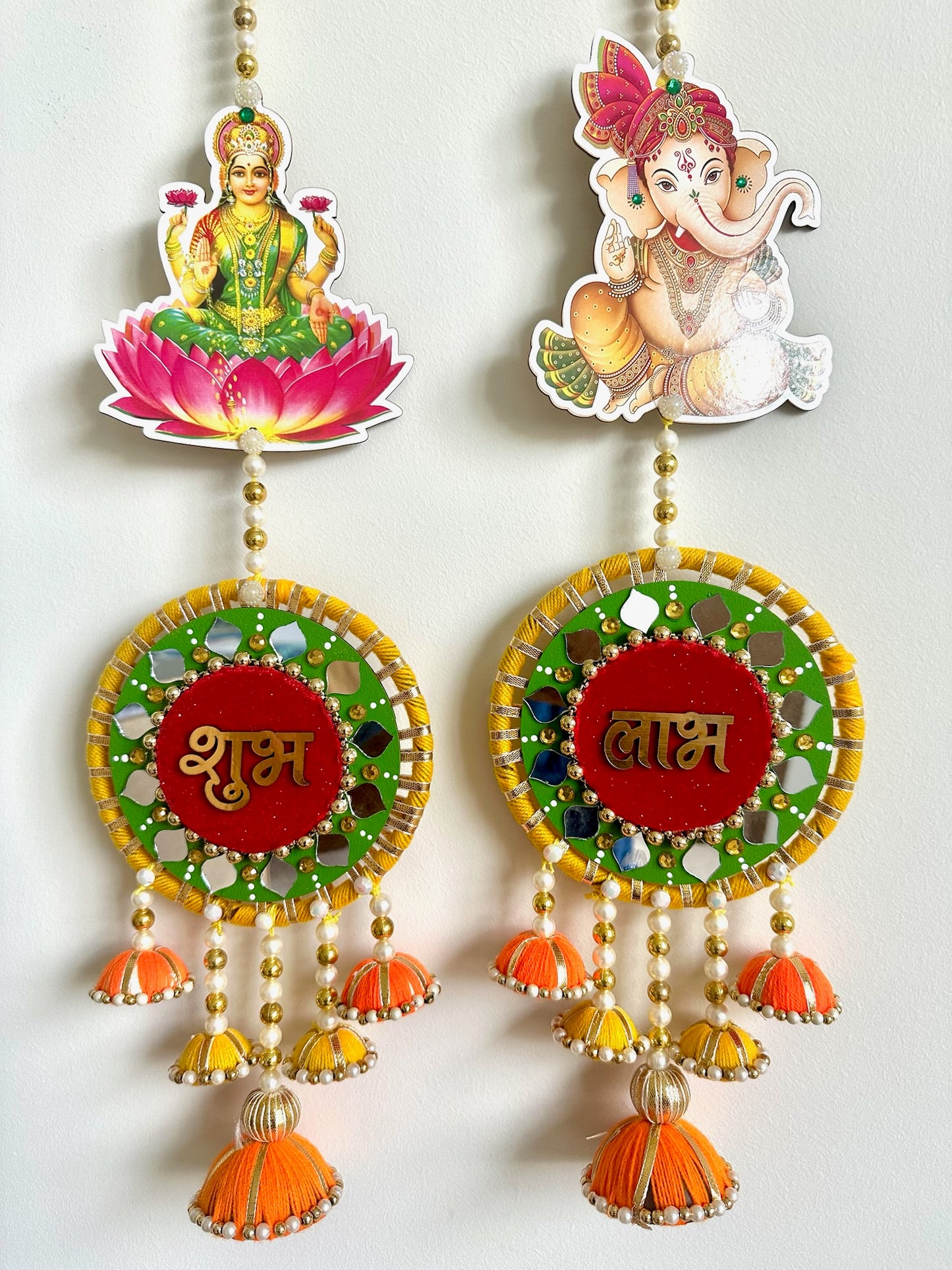 Shubh Labh Lakshmi Ganesh Swastik Hanging set