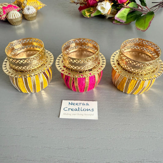 Kalash Style Diyas - Set of 3