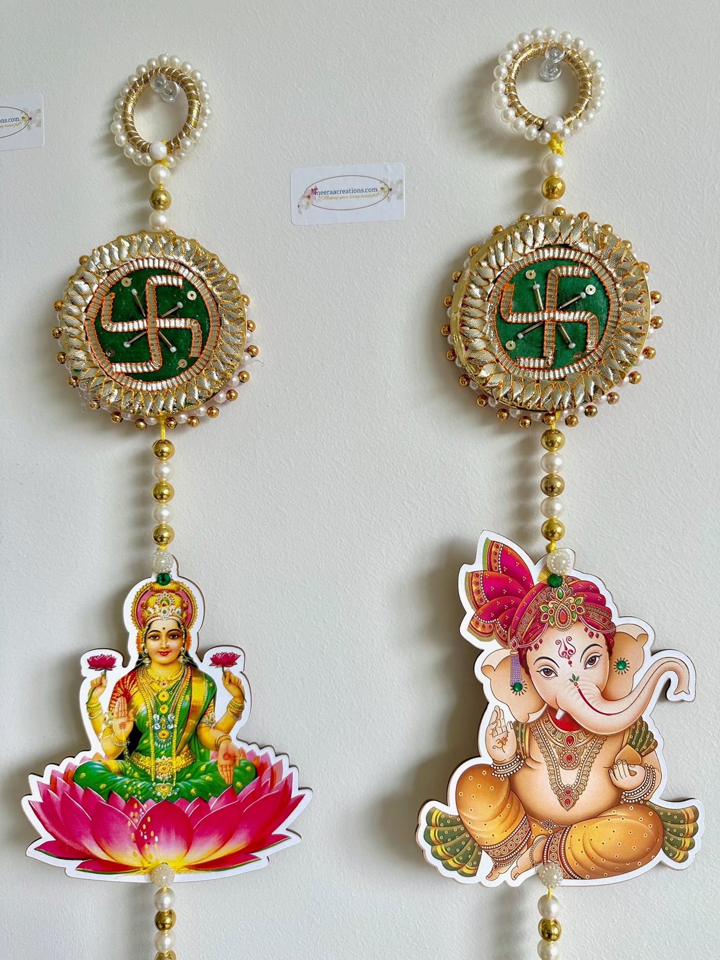 Shubh Labh Lakshmi Ganesh Swastik Hanging set