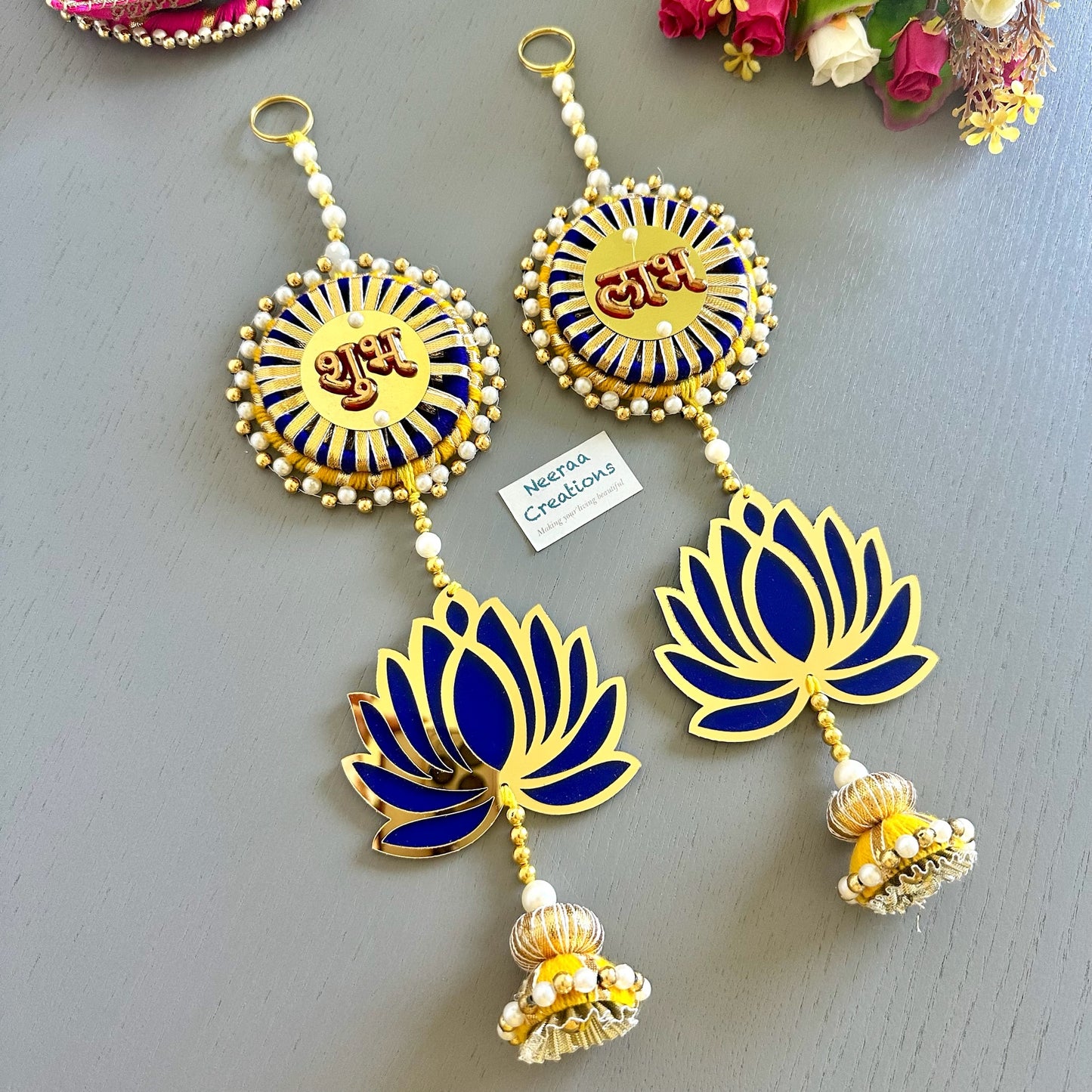 Shubh Labh Lotus Hanging set