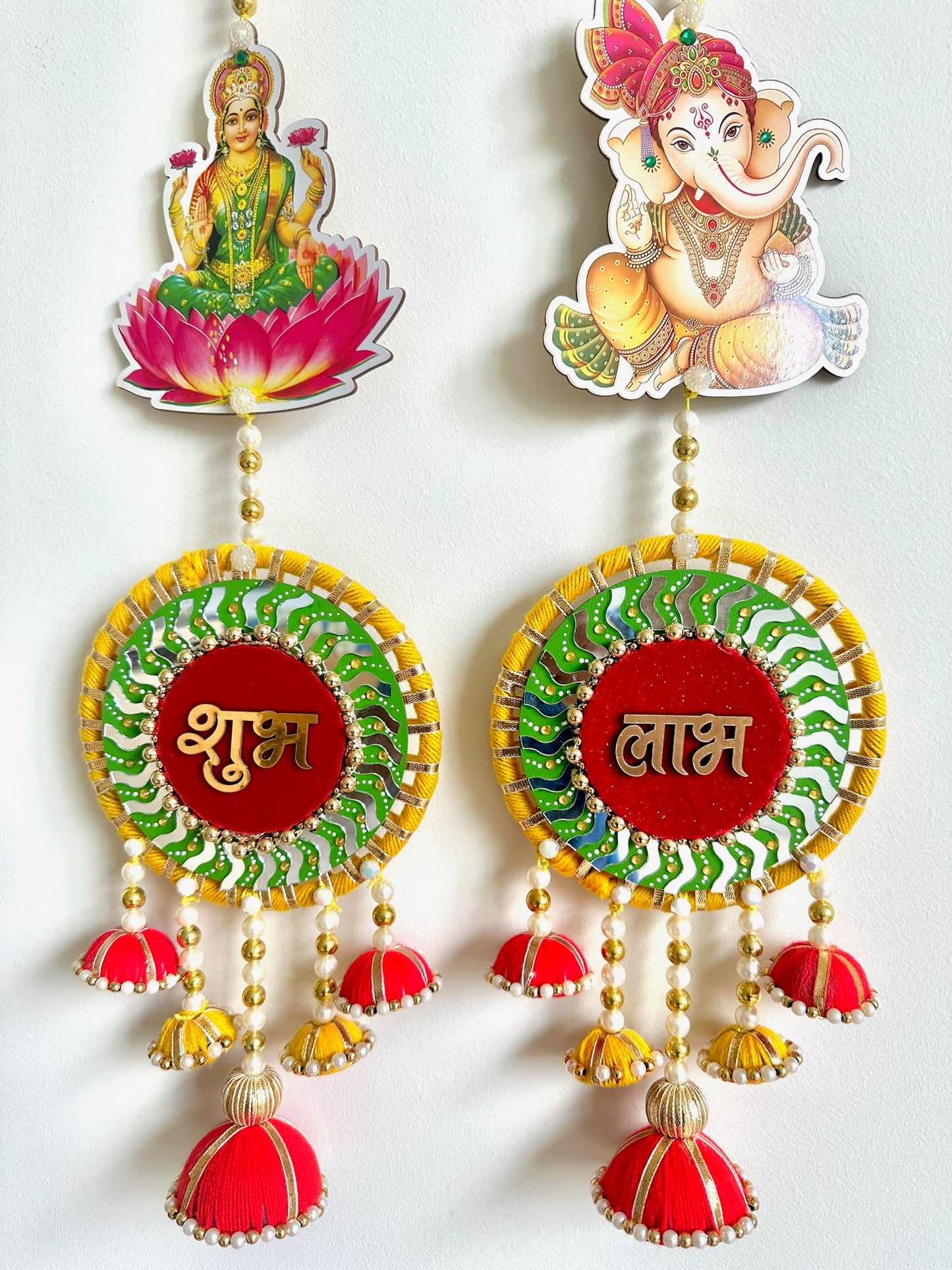 Shubh Labh Lakshmi Ganesh Swastik Hanging set