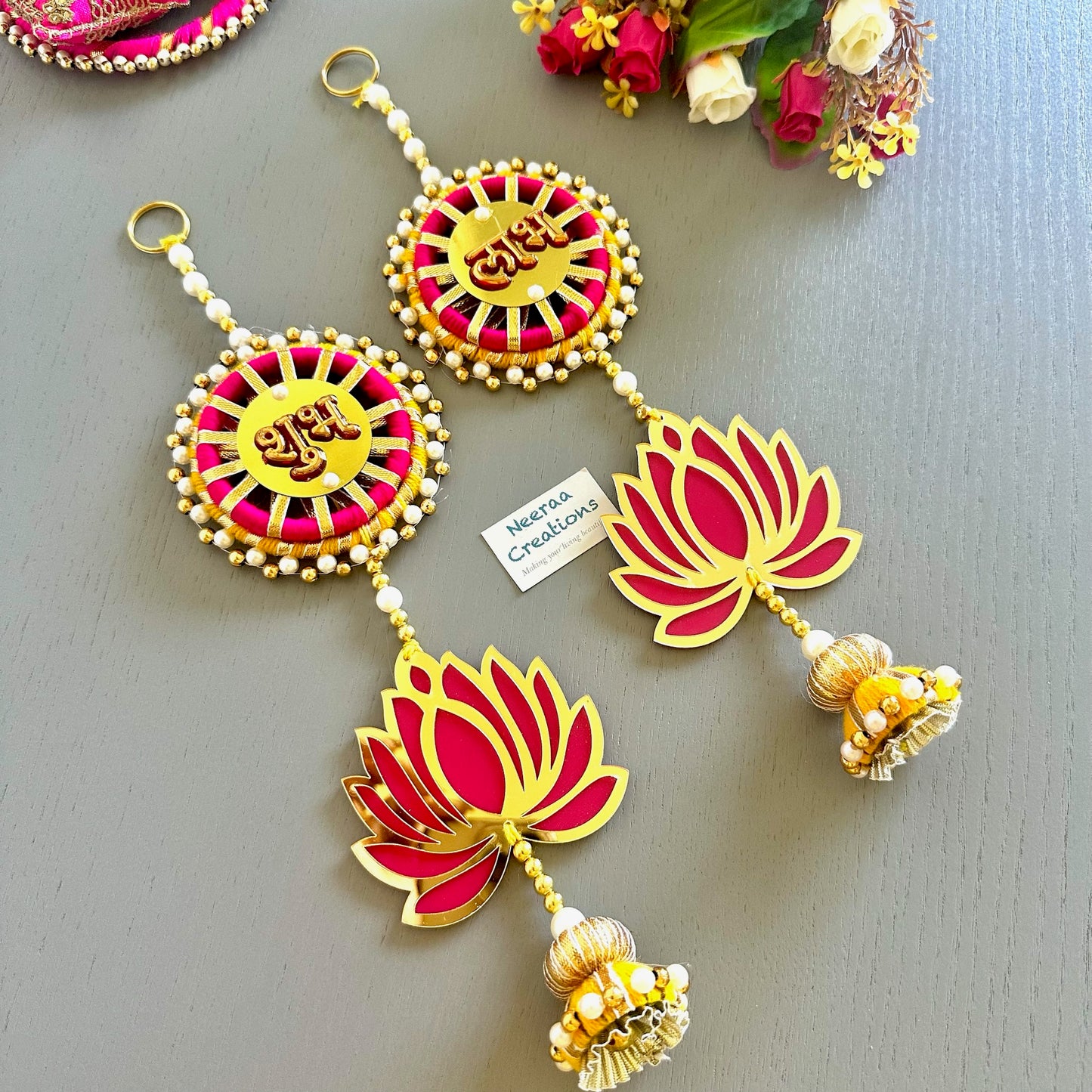 Shubh Labh Lotus Hanging set