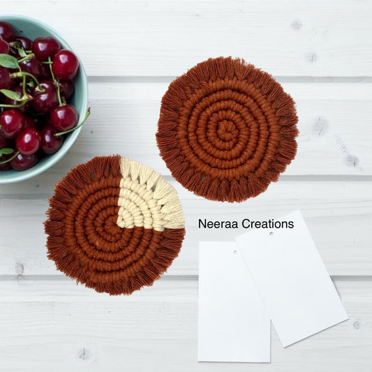 Macrame Coasters - Set of 2