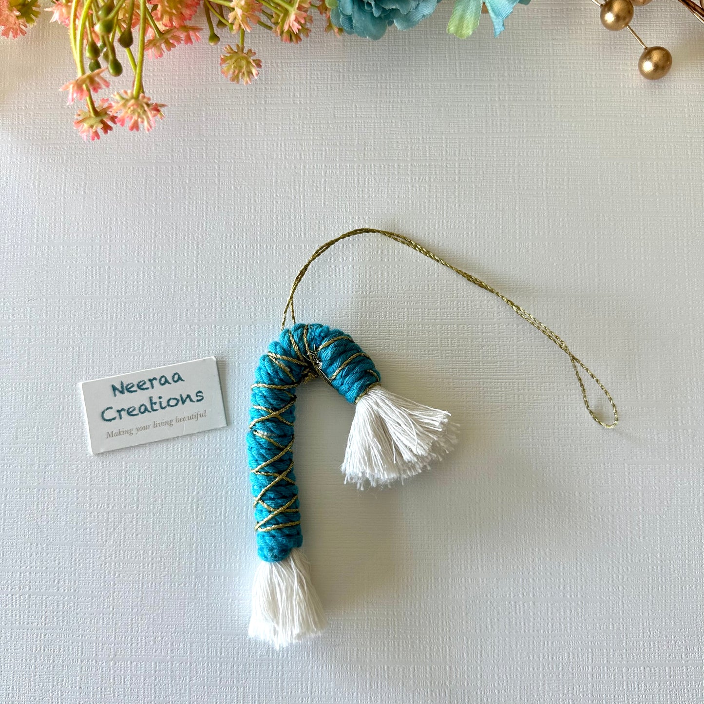 Christmas Macrame Hanging Ornaments set