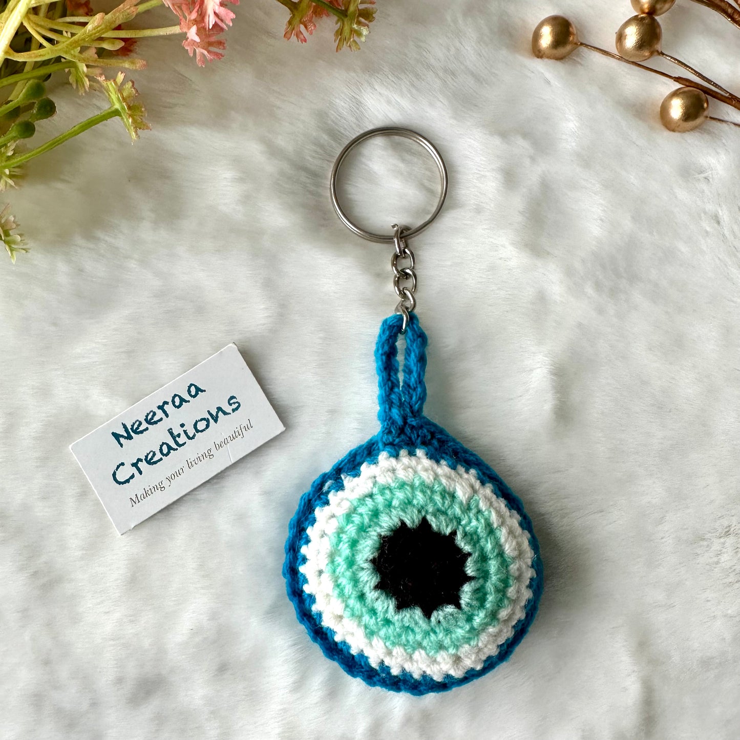 Car/Door Hanging Charm and Key Ring Combo - Evil Eye design