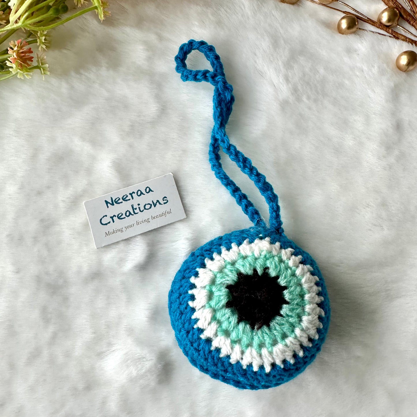 Car/Door Hanging Charm and Key Ring Combo - Evil Eye design